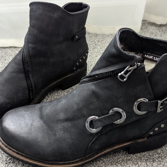 Muk Luks Ranys womens stud strap ankle fashion boots - Picture 5 of 6